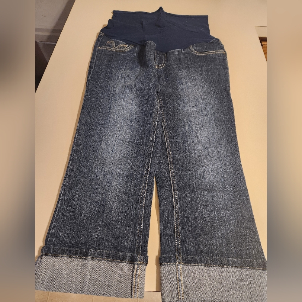 Womens Oh Baby Maternity Blue Jeans